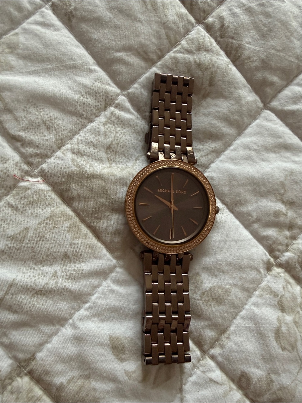 Michael Kors Men's Rose Gold Stainless Steel Bracelet Watch